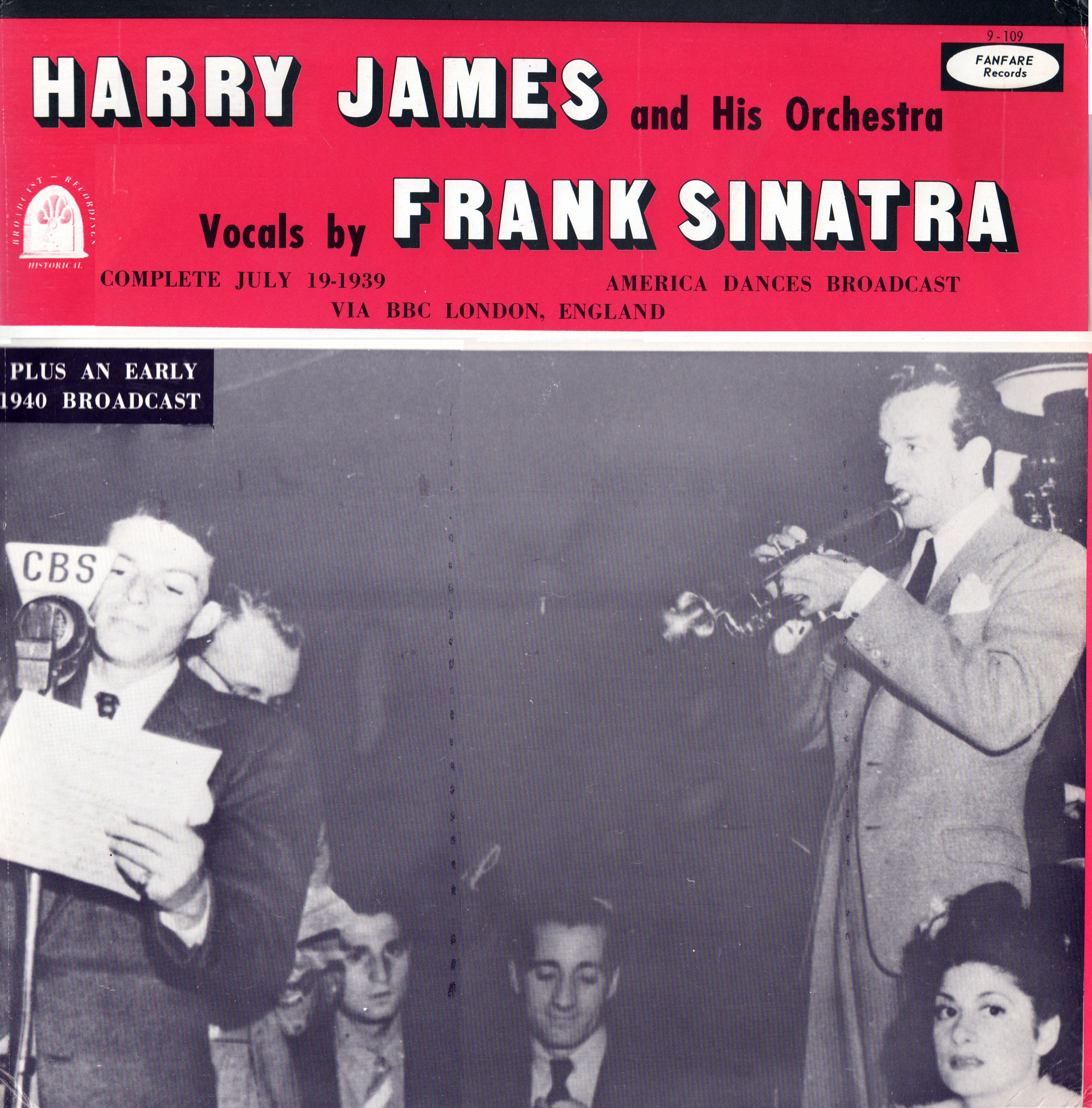 Frank Sinatra Harry James America Dances Program